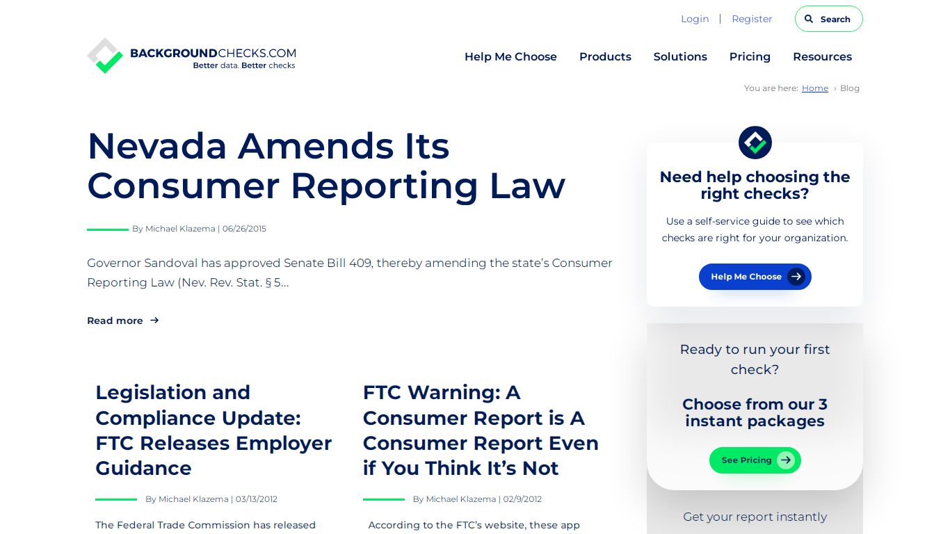 Blog & News | backgroundchecks.com | consumer reports