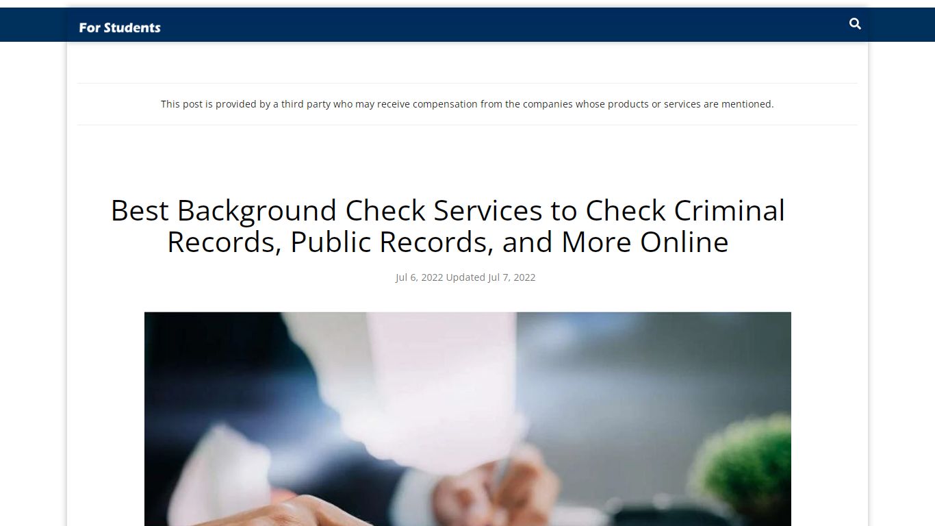 Best Background Check Services For Employers, Roommates, & More 2022